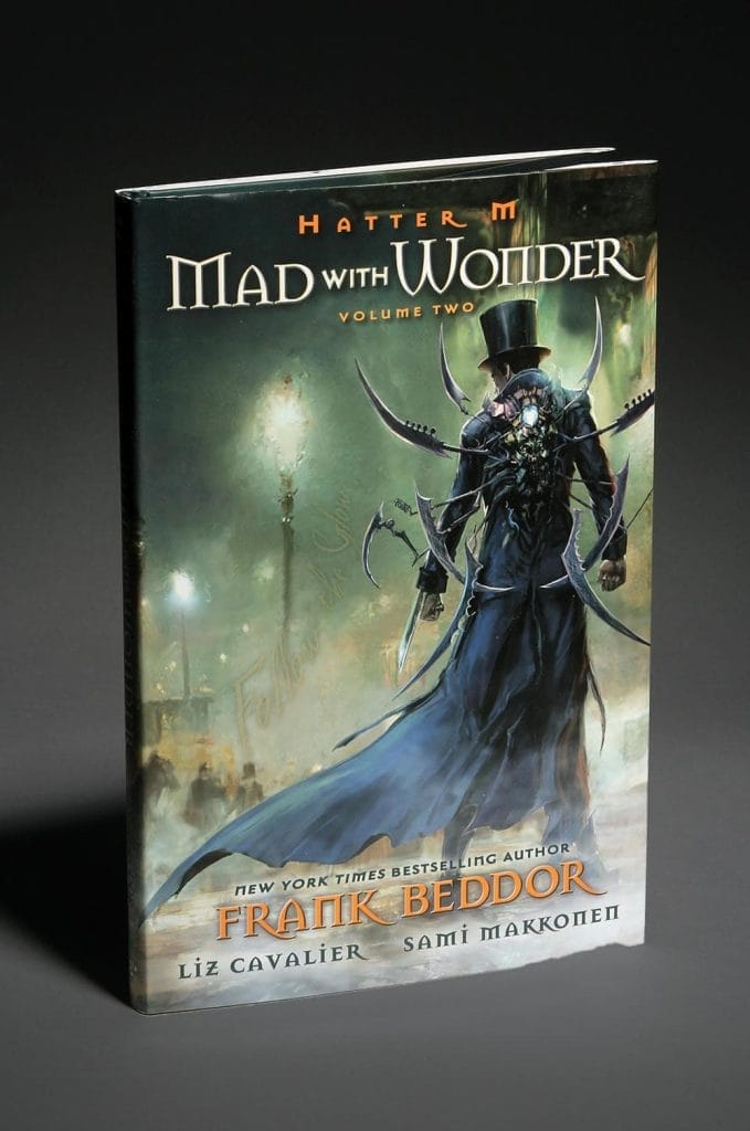 The hardback edition photographed against a grey backdrop.