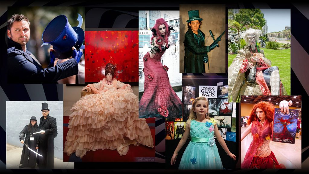 A collage of cosplays inspired by author Frank Beddor's "The Looking Glass Wars" universe. 