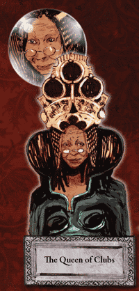 The Queen of Clubs, inspired by Whoopi Goldberg, from the graphic novel "Hatter M: Love of Wonder" by Frank Beddor and Liz Cavalier.