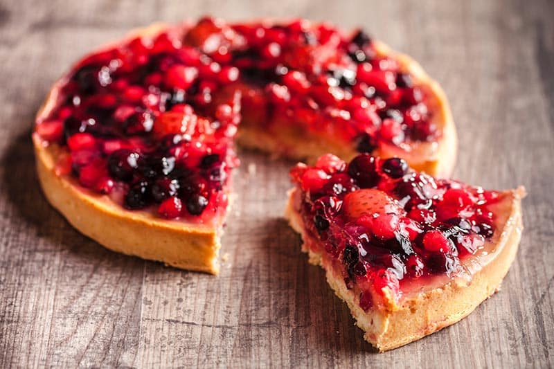 Delicious Tart with Fruit Preserve Topping