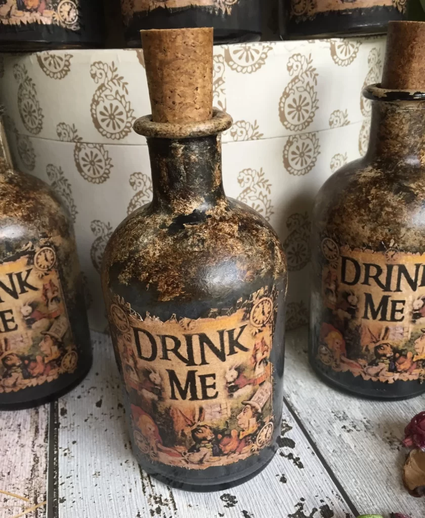 "Drink Me" Steampunk Bottle