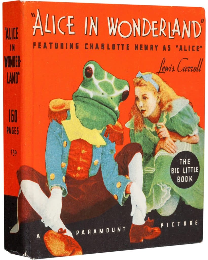 Alice in Wonderland featuring charlotte henry, early colorized photo 1933 from paramount pictures