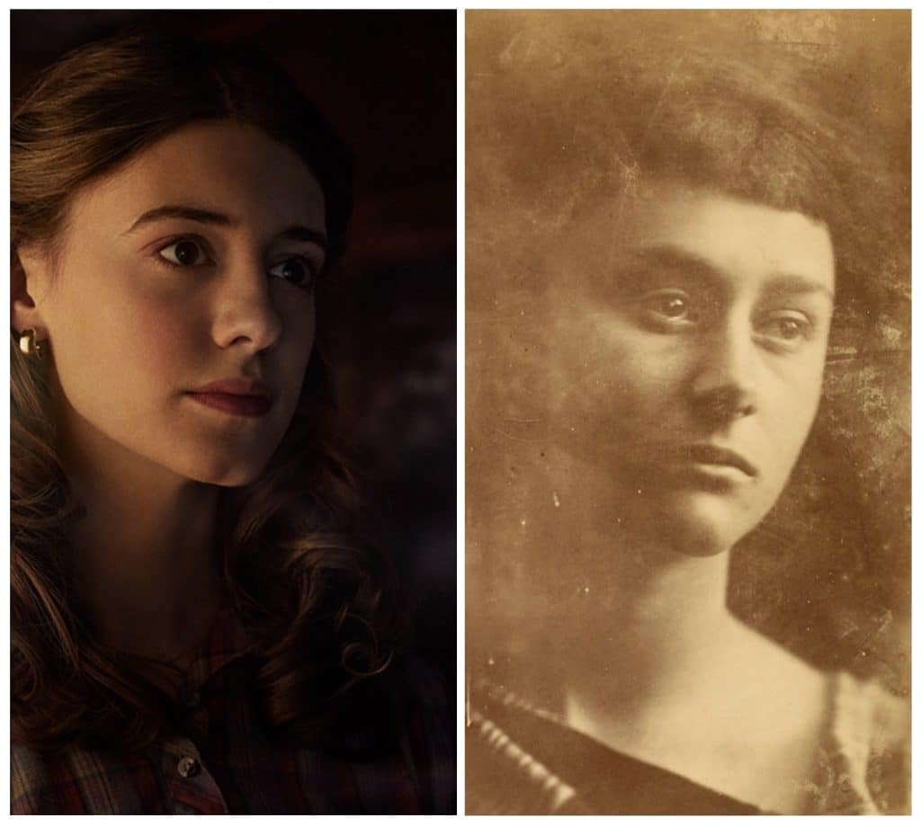 Left: Daisy Edgar-Jones, Right: Alice Liddell