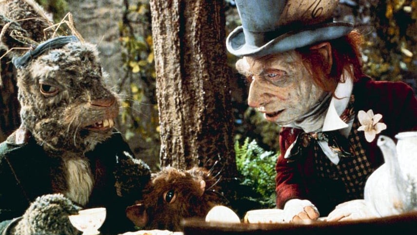 The Marche Hare and Mad Hatter puppets created by Jim Henson from the movie Dreamchild 