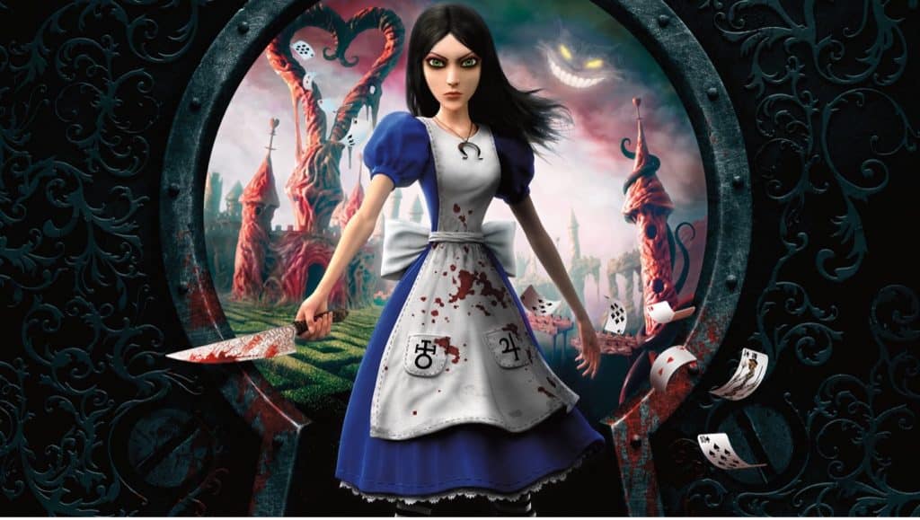2011 video game captures of alice in wonderland as seen by American McGee