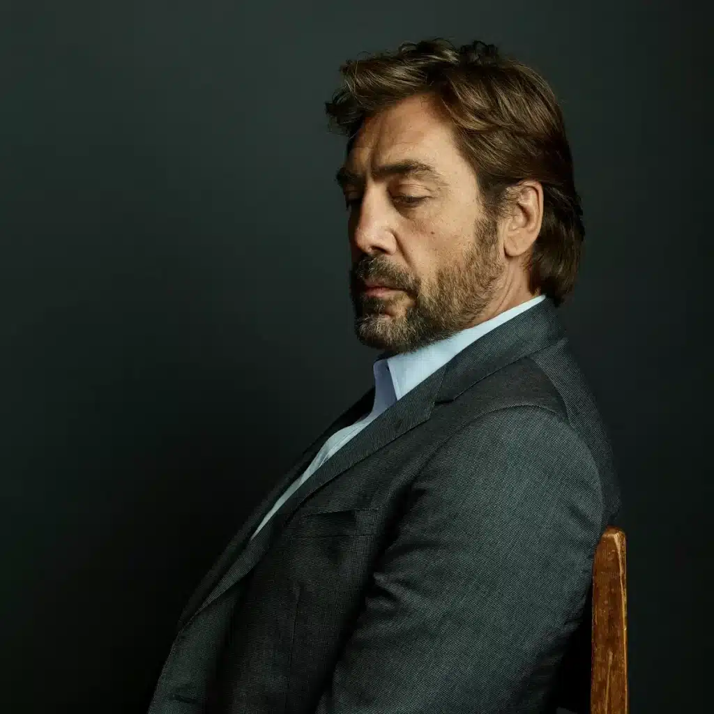 Image of Javier Bardem, known for No Country For Old Men - who could be an Ideal Candidate for Hatter Madigan, in a movie or series adaptation of 'The Looking Glass Wars, which is Frank Beddor's Adaptation of Lewis Carroll's Alice in Wonderland.