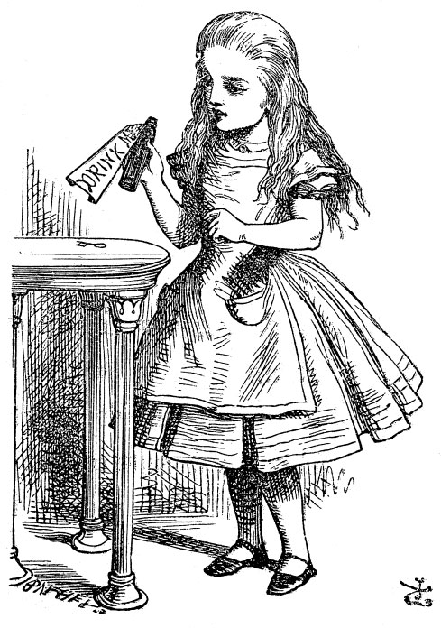 Sir John Tenniel illustration from Lewis Carroll's "Alice's Adventures in Wonderland"