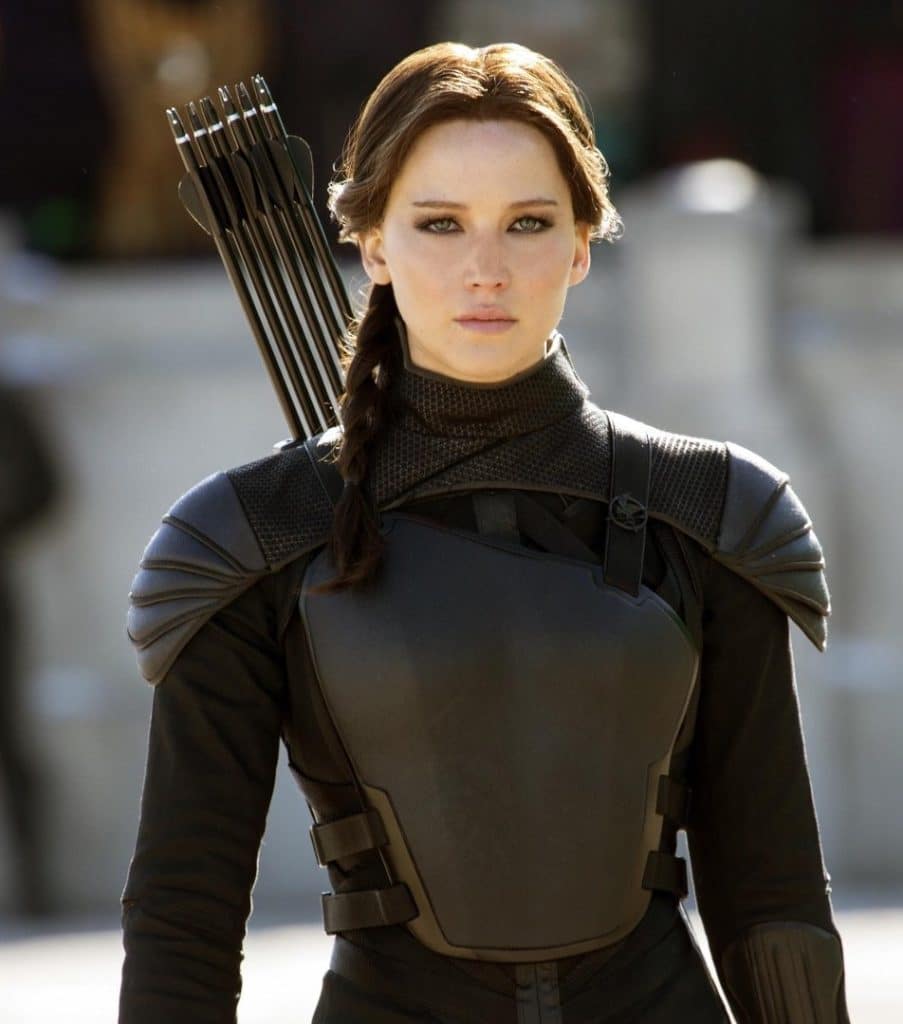 Jennifer Lawrence as Katniss Everdeen in "The Hunger Games: Mockingjay - Part 2". 