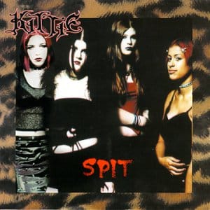 Cover of the 1999 debut album, "Split," from Canadian heavy metal band Kittie. 