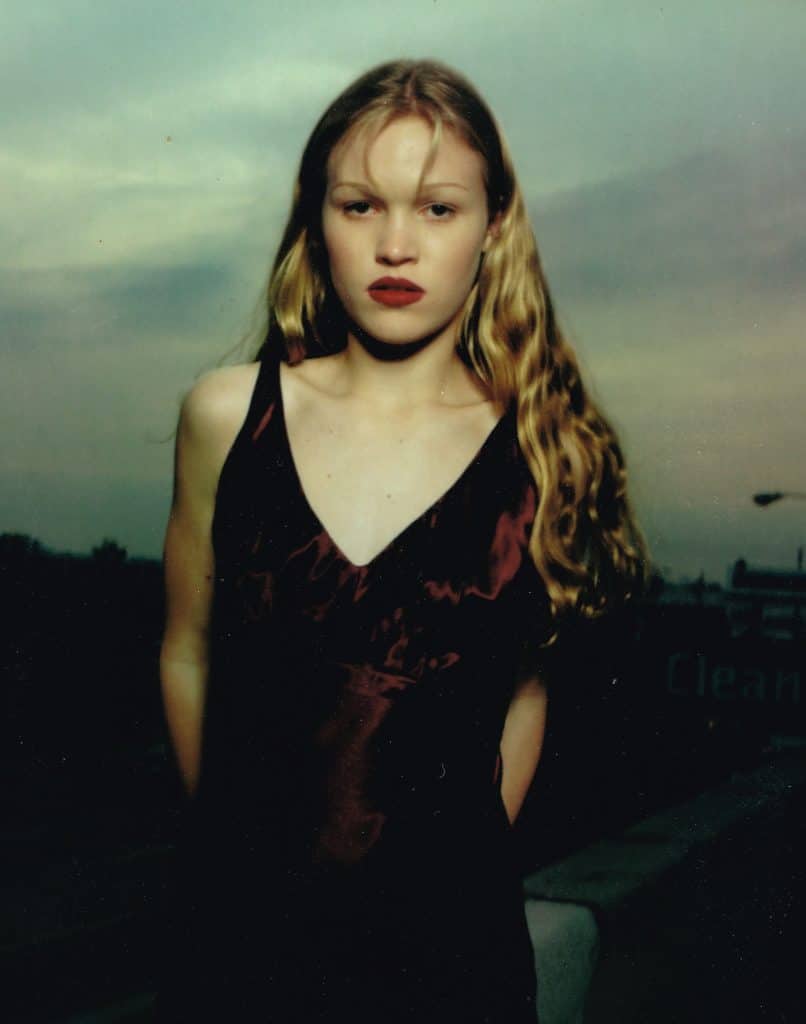 Photograph of Julia Stiles for the promotion and marketing of the 1998 thriller "Wicked", photograph taken by Eshel Ezer. 