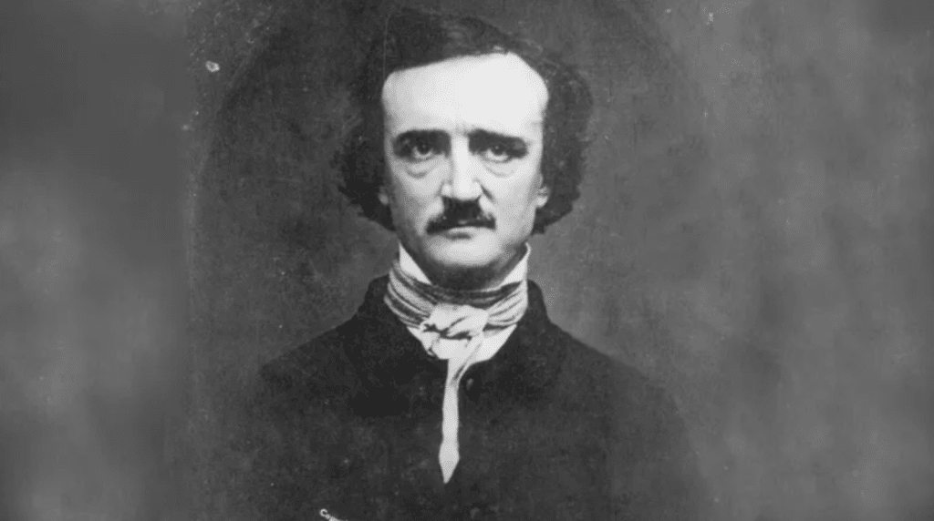 Photograph of famed 19th-century horror and mystery author Edgar Allan Poe. 