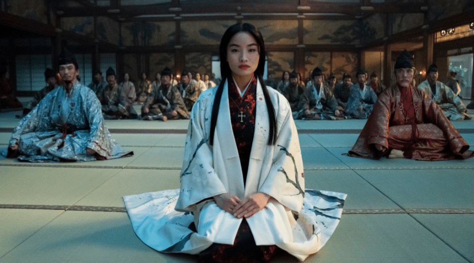 Still image of Anna Sawai as Toda Mariko from the FX/Hulu historical drama miniseries "Shogun". 