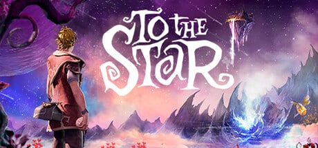 Cover image for the upcoming Covenant.dev video game "To the Star," featuring a blue and purple fantasy landscape and a male character dressed in fantasy costume.
