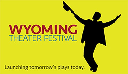 A banner image promoting the Wyoming Theater Festival featuring a silhouetted man with a hat in his hand.