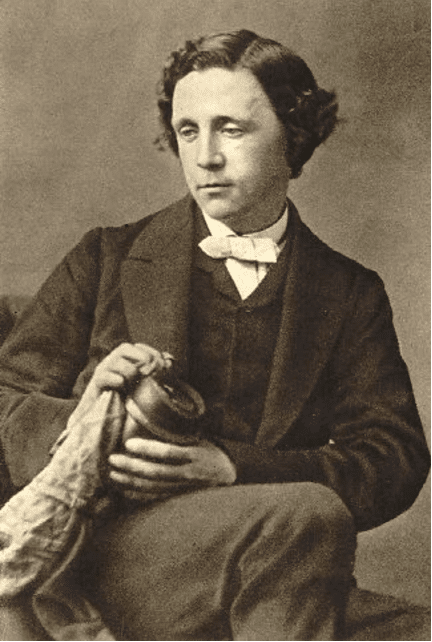 Sepia-toned photograph of Lewis Carroll, the author of "Alice's Adventures in Wonderland," by Oscar Gustave Rejlander in 1863.