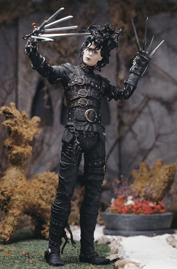 Figurine of Johnny Depp as Edward Scissorhands from Tim Burton's 1990 film of the same name.