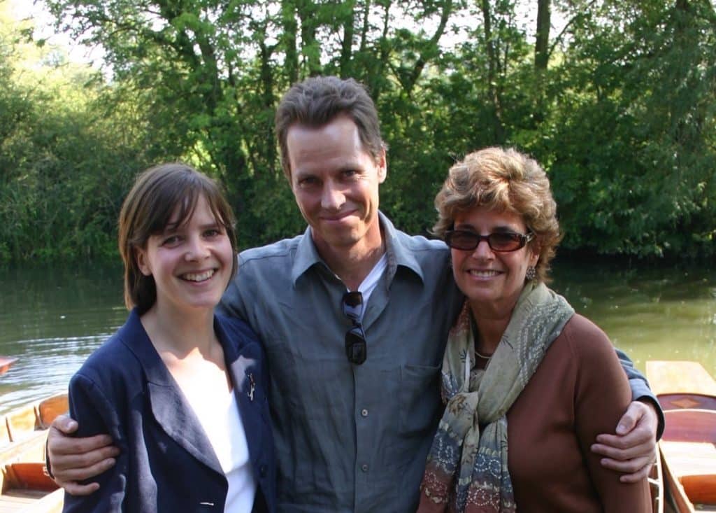 Photograph of author Frank Beddor, editor Cally Poplak, and literary agent Barbara Marshall. 